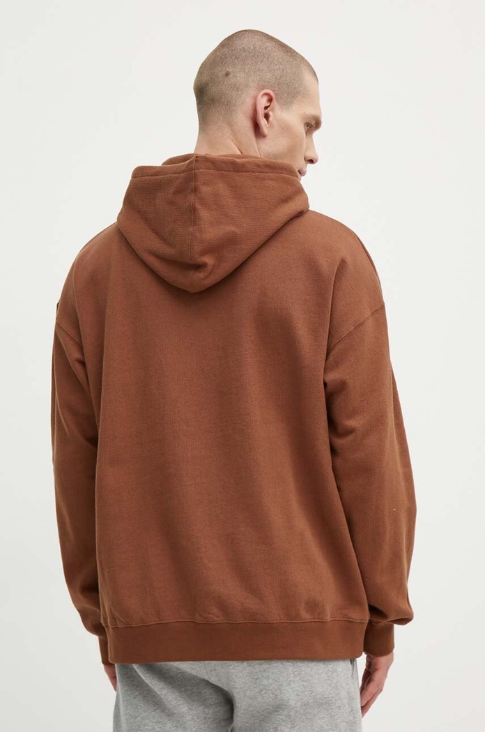 Ρούχα Βαμβακερή μπλούζα Rip Curl 04FMFL καφέ