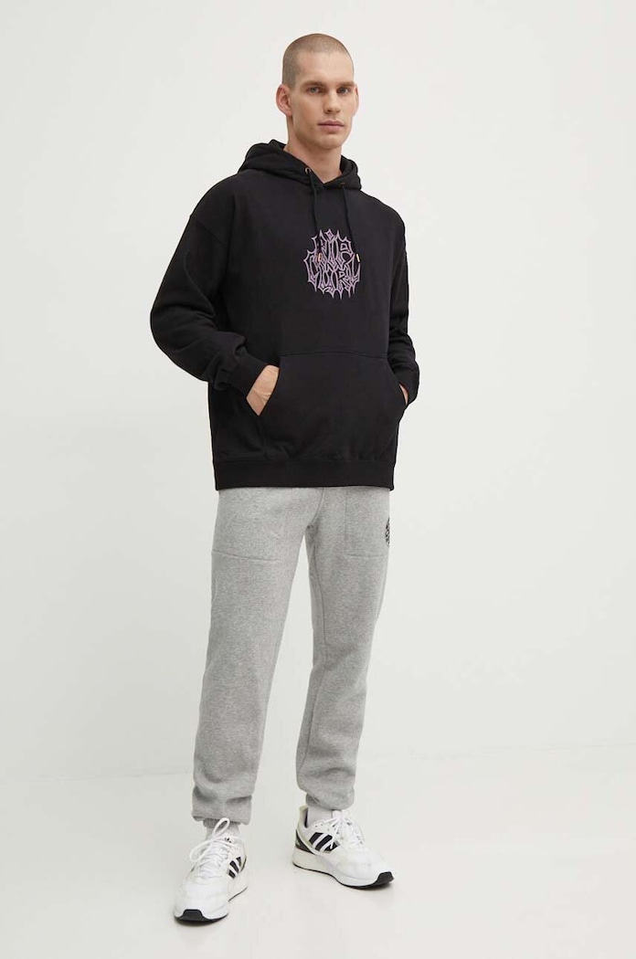 Pamučna dukserica Rip Curl 04FMFL crna SS24