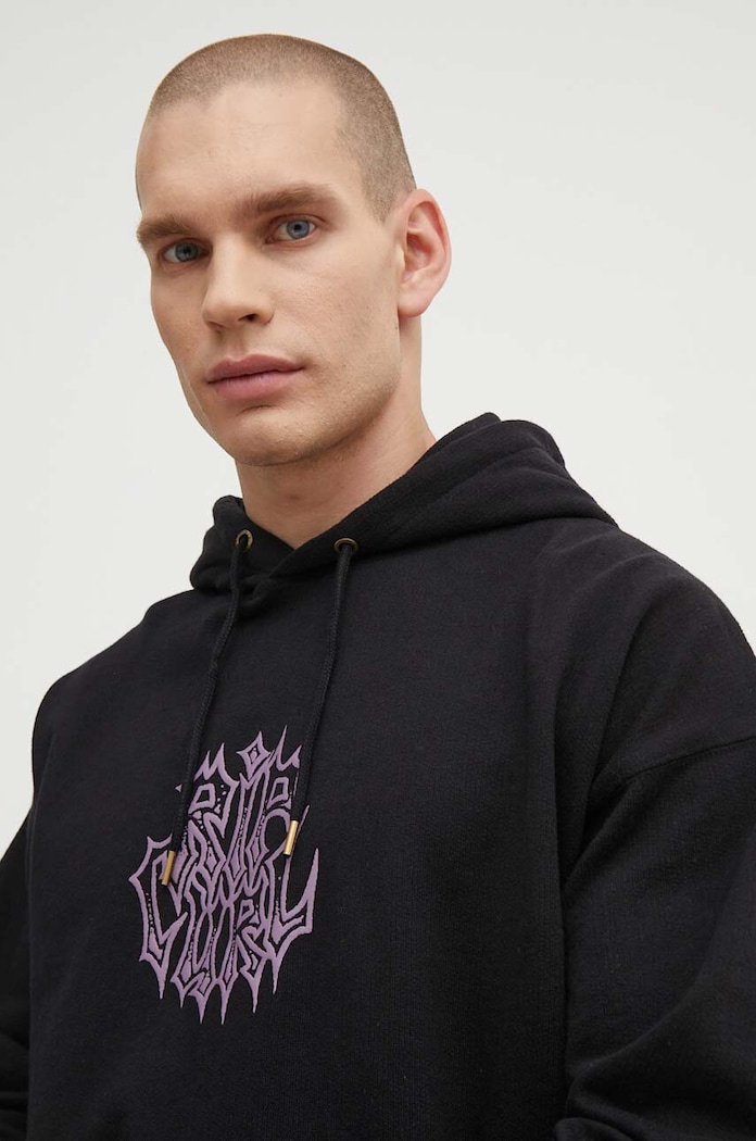 Pamučna dukserica Rip Curl crna 04FMFL