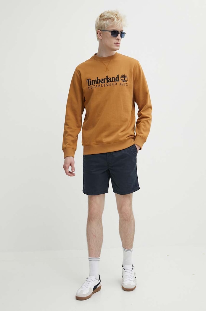Mikina Timberland TB0A2FEQP471 hnědá SS24
