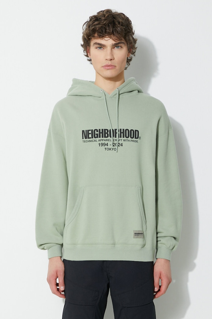 NEIGHBORHOOD cotton sweatshirt Classic cotton green 241FPNH.CSM04