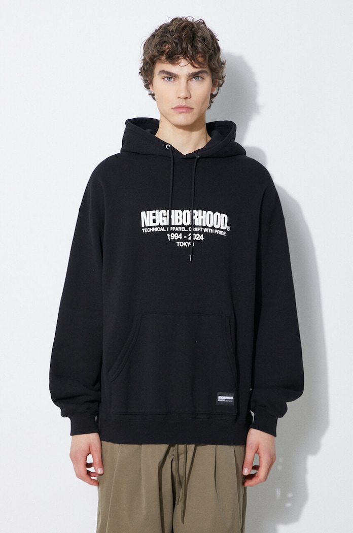 NEIGHBORHOOD cotton sweatshirt Classic cotton black 241FPNH.CSM04