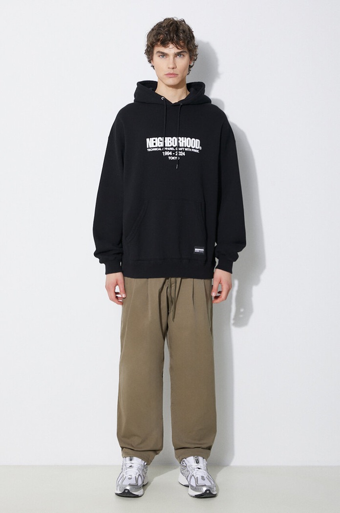 NEIGHBORHOOD cotton sweatshirt Classic 241FPNH.CSM04 black SS24
