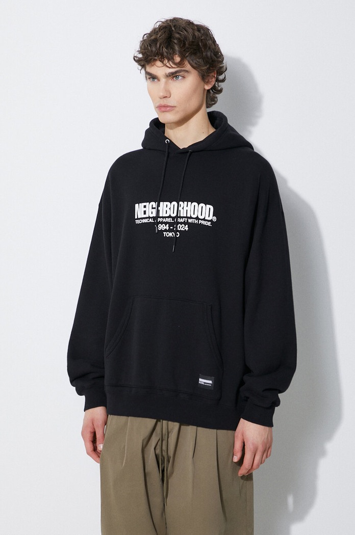 NEIGHBORHOOD cotton sweatshirt Classic black 241FPNH.CSM04