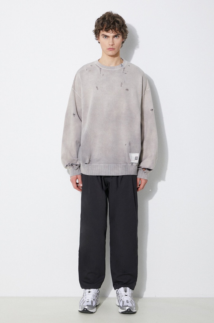 Bavlněná mikina Maison MIHARA YASUHIRO Sun Faded A12PO542 béžová SS24
