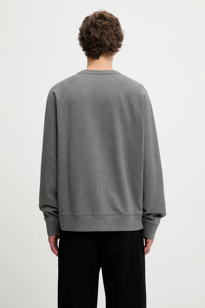 Odzież Maison Kitsuné bluza bawełniana Bold Fox Head Patch Oversize Sweatshirt MM00304KM0001 szary