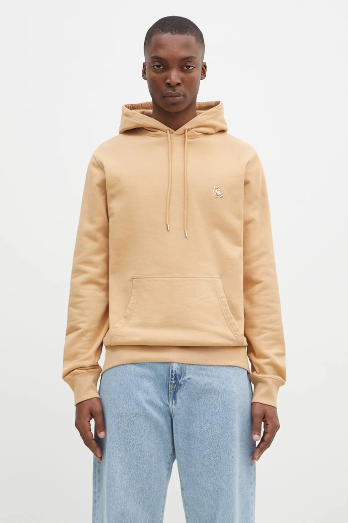 Бавовняна кофта Maison Kitsuné Chillax Patch Regular Hoodie бавовна помаранчевий LM00706KM0001