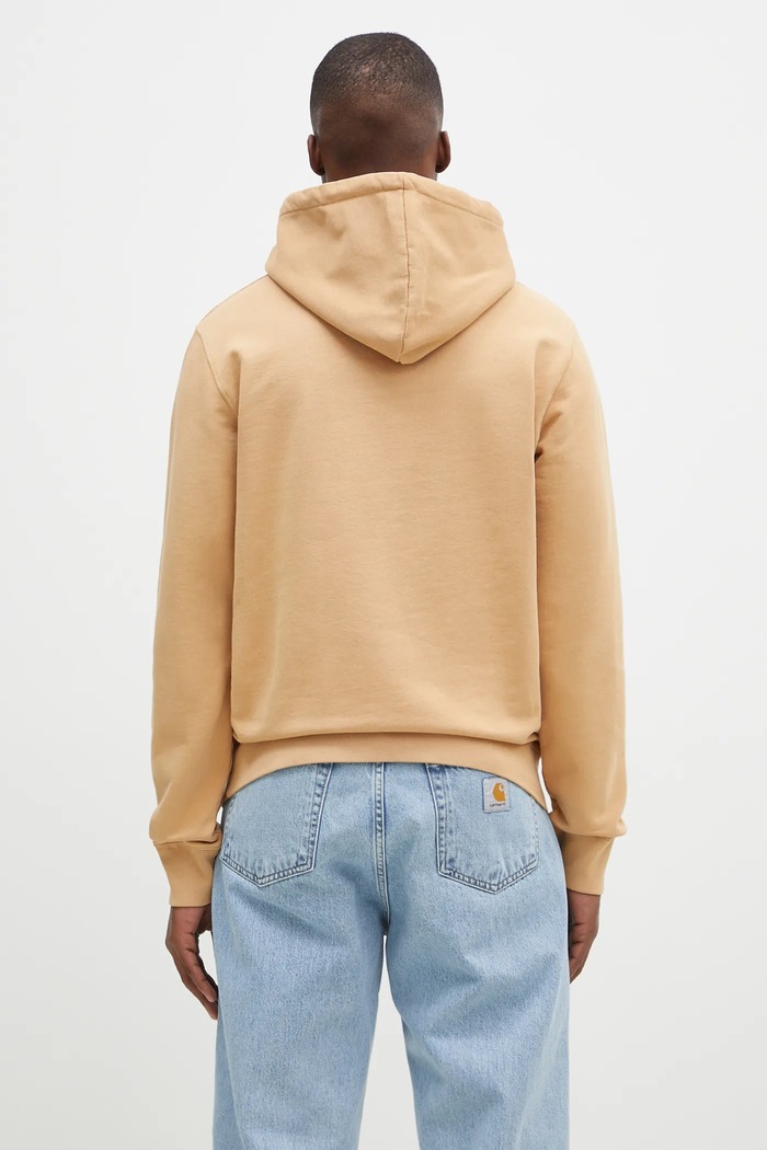 Одяг Бавовняна кофта Maison Kitsuné Chillax Patch Regular Hoodie LM00706KM0001 помаранчевий