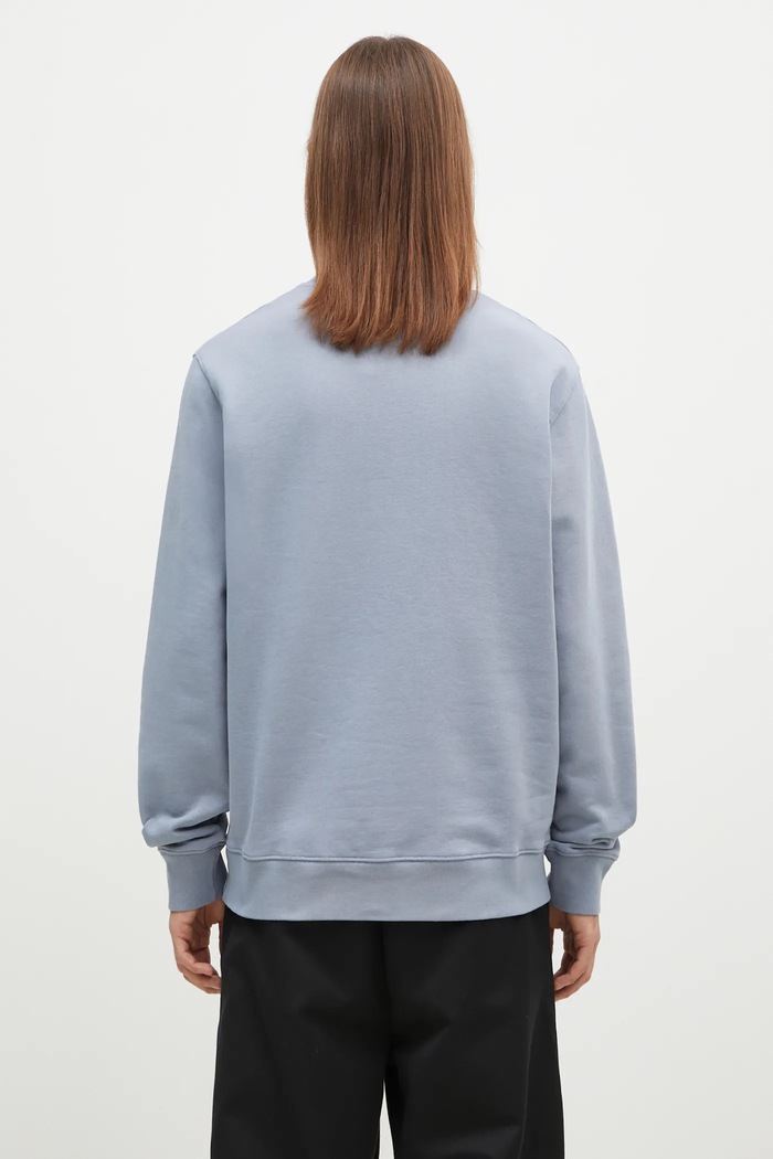 Oblečení Bavlněná mikina Maison Kitsuné Fox Head Patch Regular Sweatshirt LM00301KM0001 modrá