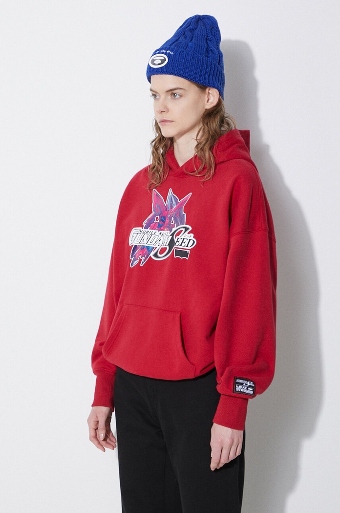 Bavlněná mikina Levi's Levi's® x Gundam SEED A7415.0000 červená