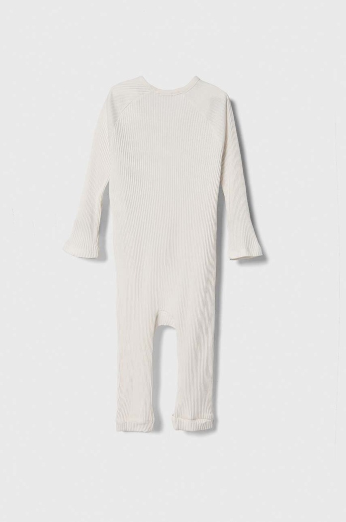 United Colors of Benetton pajacyk niemowlęcy bawełniany 3FMG0T01H.W.Seasonal beżowy SS24