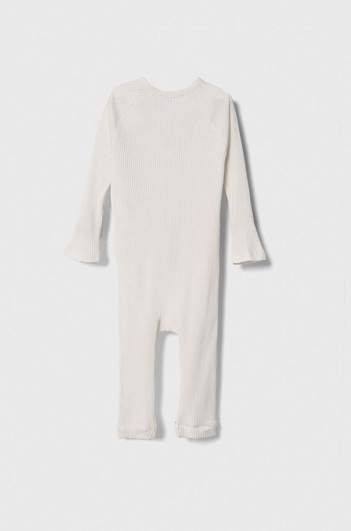 United Colors of Benetton pajacyk niemowlęcy bawełniany 3FMG0T01H.W.Seasonal beżowy SS24