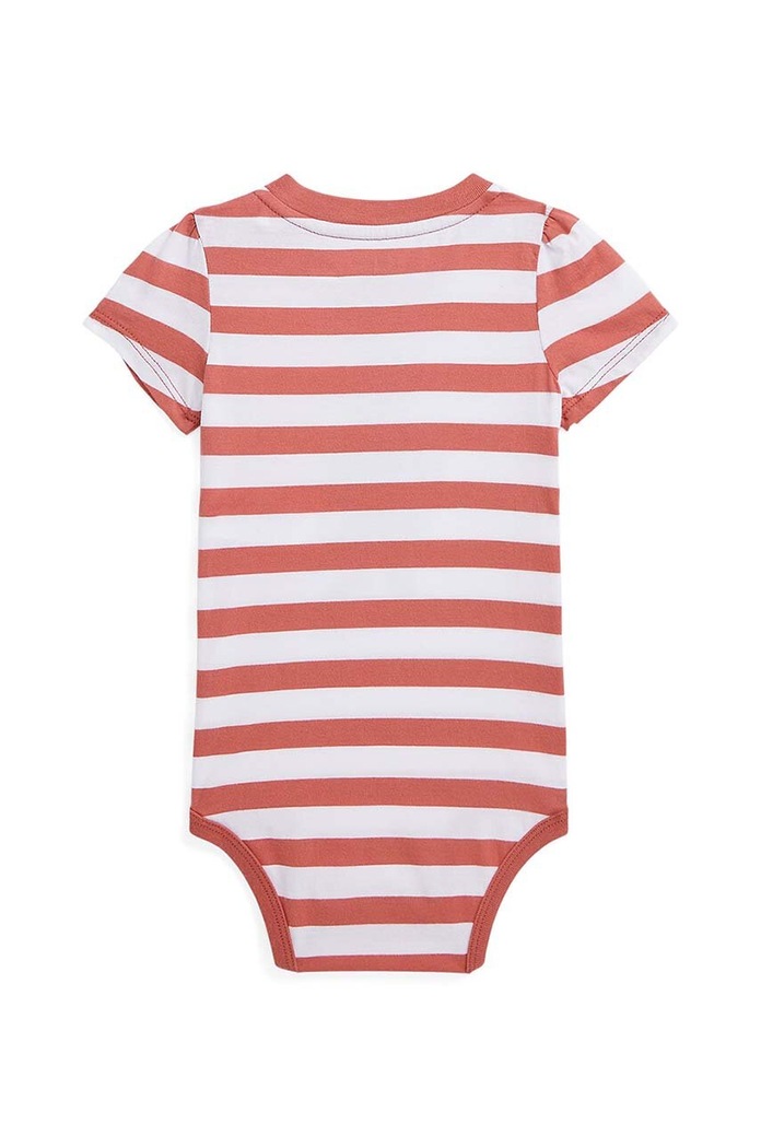 Polo Ralph Lauren body bawełniane niemowlęce 310936236001 czerwony SS24