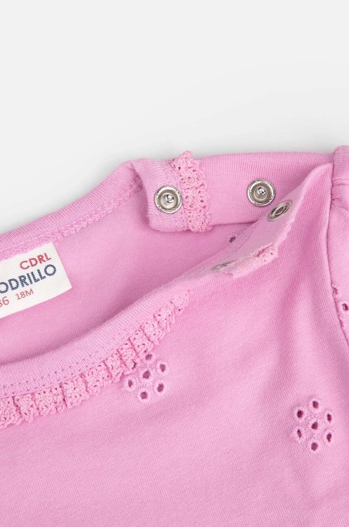 Fete Coccodrillo body bebe WC4112104GEN roz