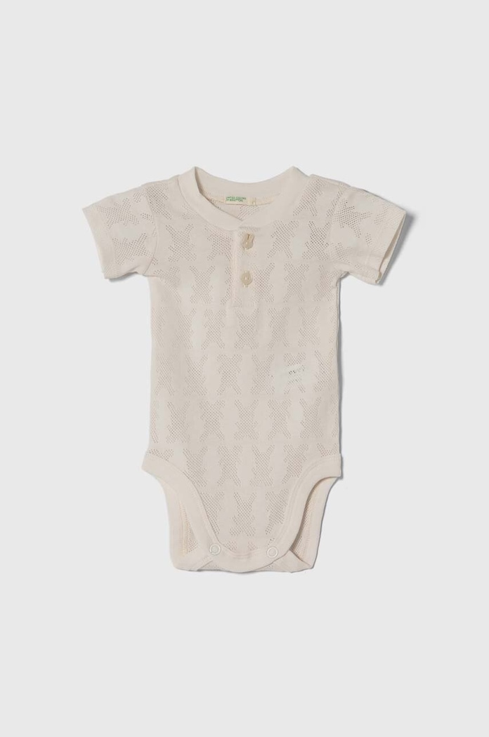 Dziewczynka United Colors of Benetton body bawełniane niemowlęce 2-pack 34KE0B00O.W.Seasonal niebieski