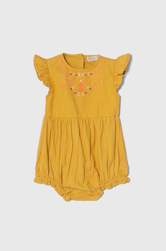 Zippy Rampers z domieszką lnu niemowlęcy żółty 3105982301