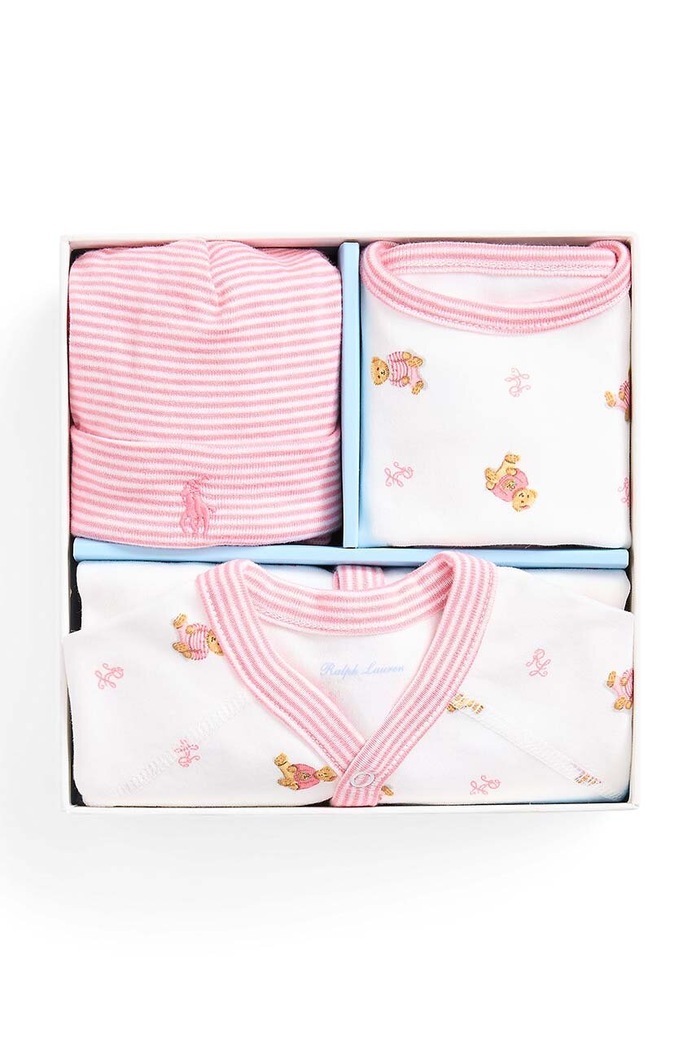 Detská súprava Polo Ralph Lauren 310945860001 ružová AW24