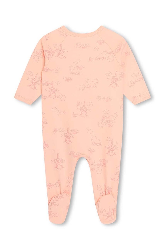 Chłopiec Kenzo Kids śpioszki bawełniane niemowlęce 2-pack K60074. różowy