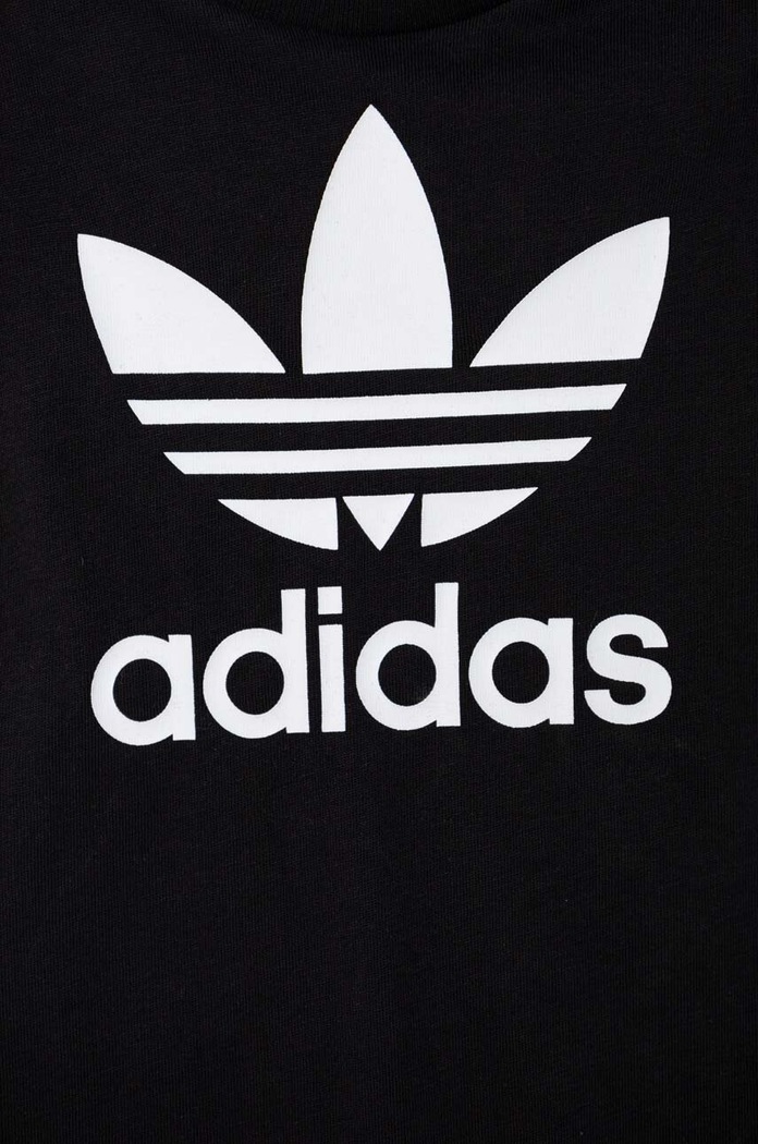 adidas Originals rampers bawełniany niemowlęcy czarny IS7257