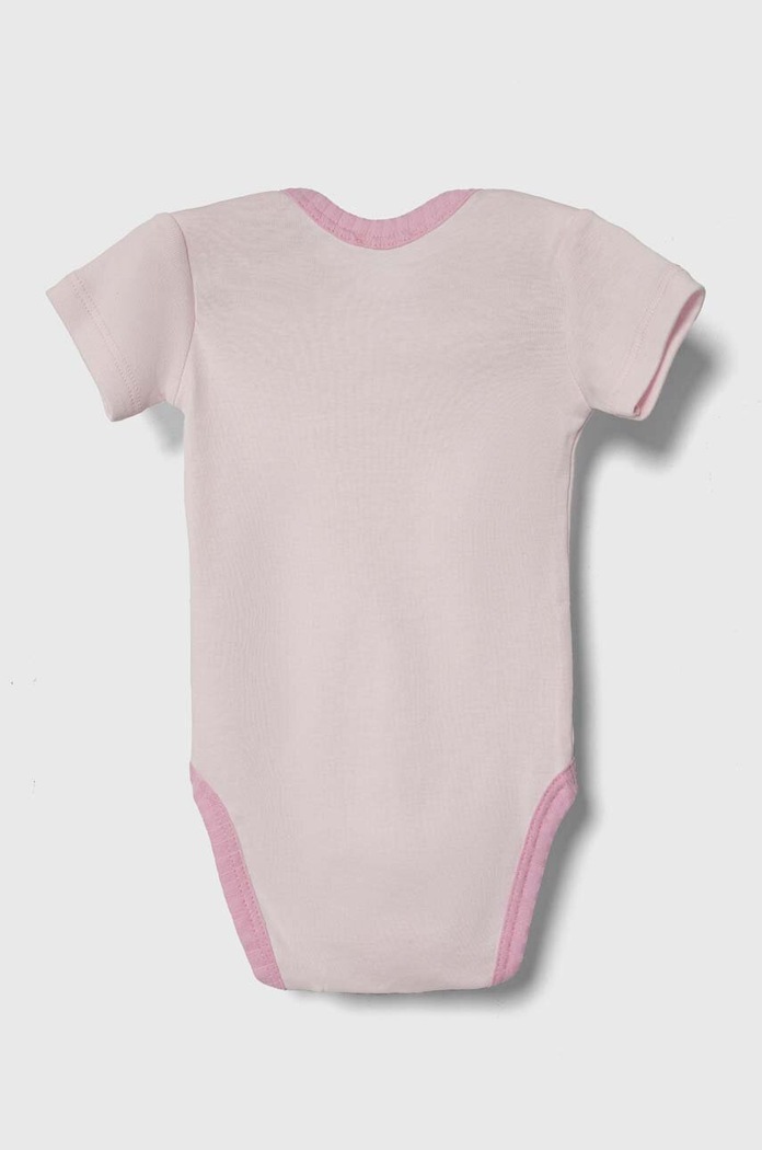 Bavlněné kojenecké body United Colors of Benetton 2-pack 3GI70B00N.W.Seasonal růžová