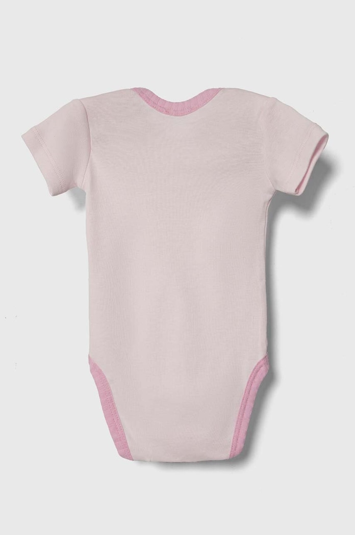 Bavlněné kojenecké body United Colors of Benetton 2-pack 3GI70B00N.W.Seasonal růžová