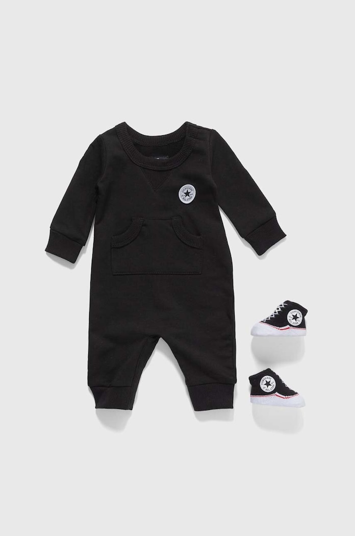 Converse pajacyk niemowlęcy czarny 56A144