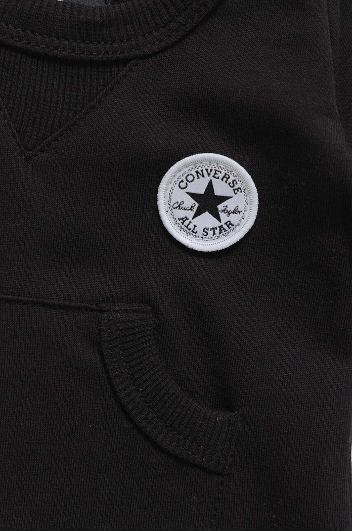 Chłopiec Converse pajacyk niemowlęcy 56A144 czarny