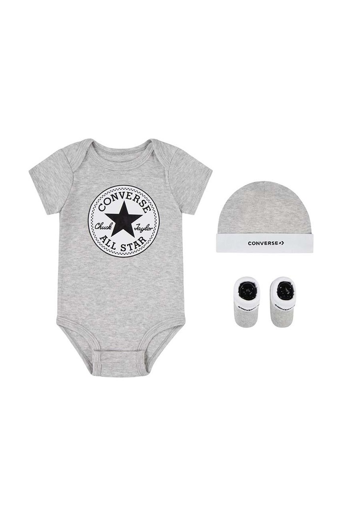 Kojenecká sada Converse Dárkový box šedá LC0028