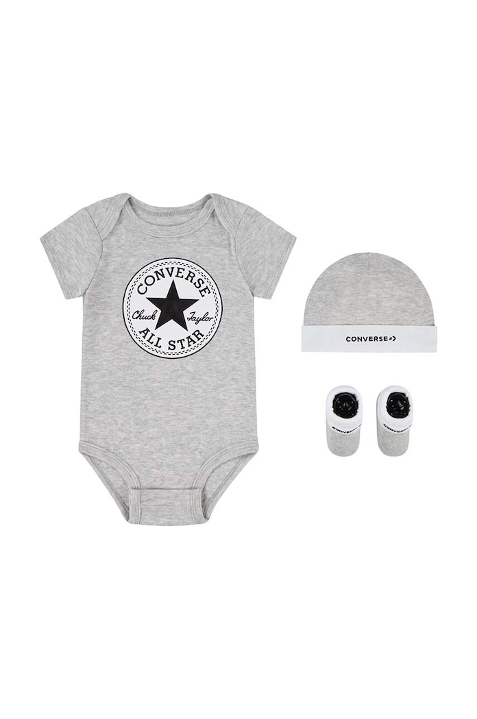 Kojenecká sada Converse Dárkový box šedá LC0028
