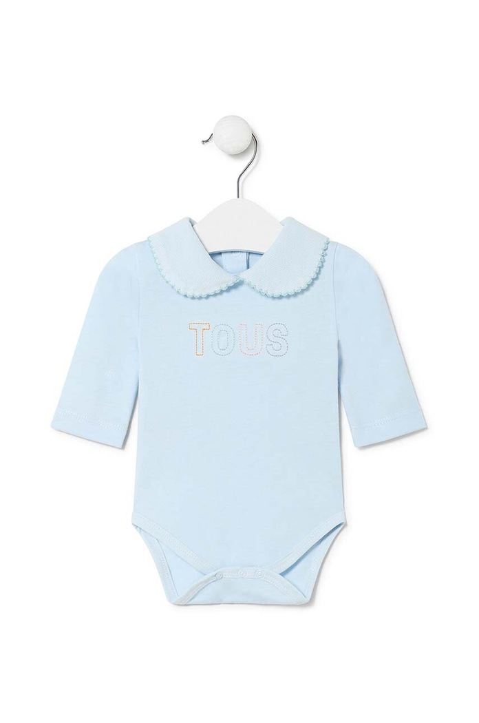 Tous Body din bumbac pentru bebelusi albastru Basic.2004