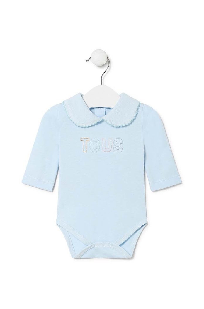 Tous Body din bumbac pentru bebelusi albastru Basic.2004