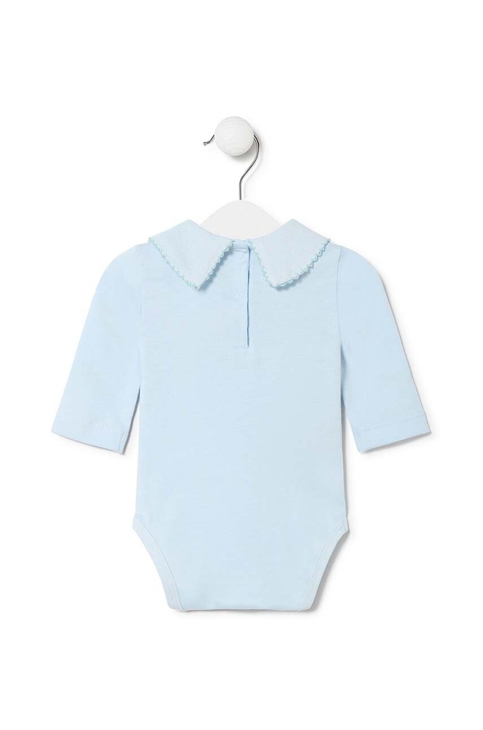Tous Body din bumbac pentru bebelusi Basic.2004 albastru SS24