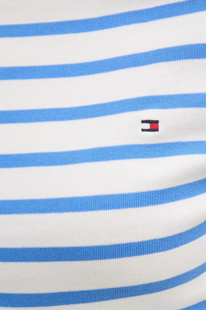Tommy Hilfiger majica dugih rukava ženska od pamuka WW0WW40589 plava