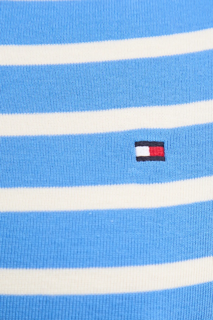 Tommy Hilfiger longsleeve damski bawełniany WW0WW40589 niebieski