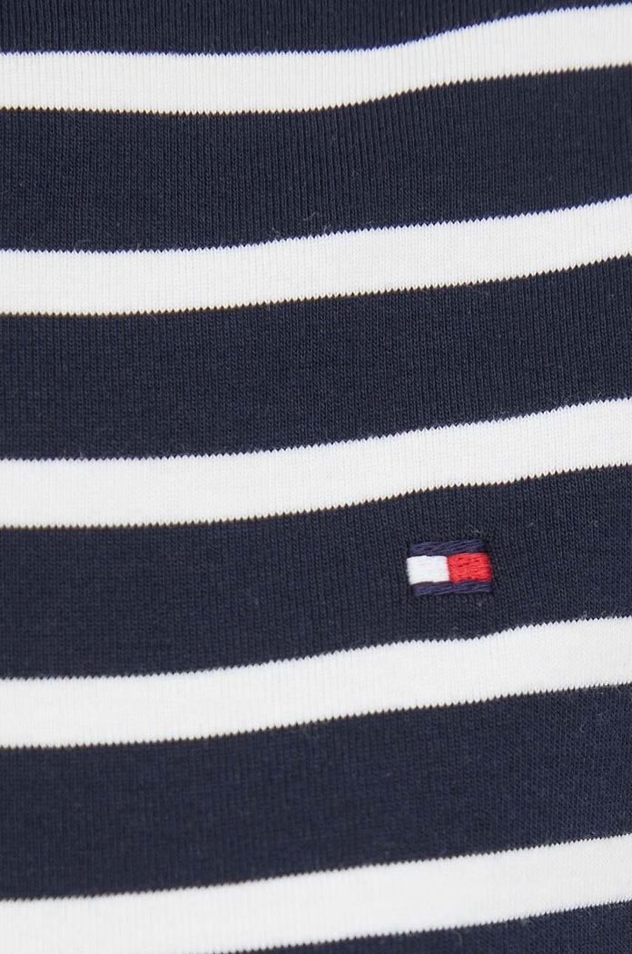 Longsleeve damski bawełniany Tommy Hilfiger granatowy WW0WW40589