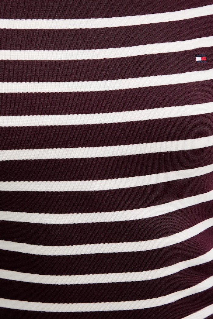 Tommy Hilfiger majica dugih rukava za žene od pamuka WW0WW40589 bordo