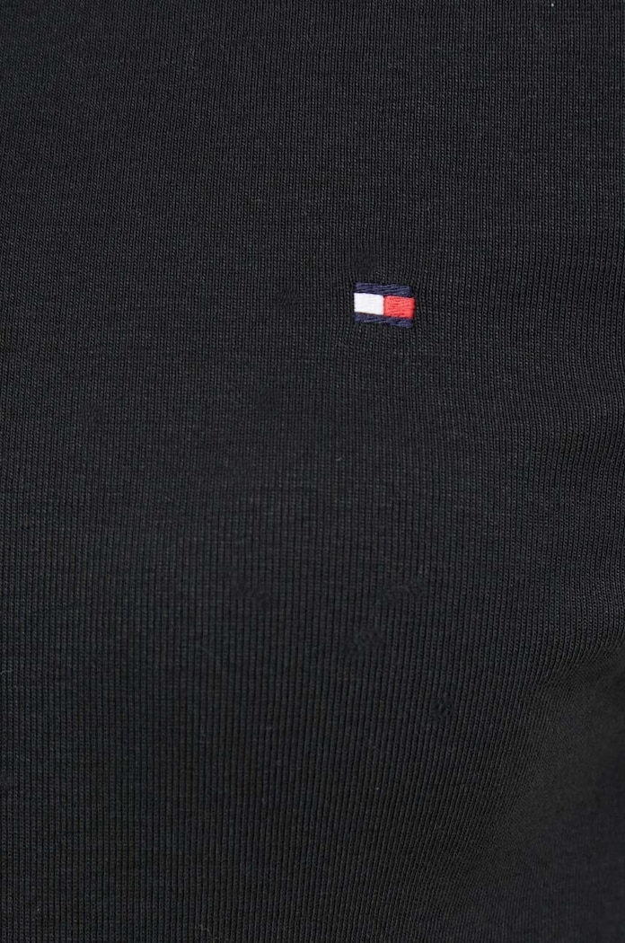 Tommy Hilfiger μακρυμάνικο γυναικείο βαμβακερό WW0WW40589 μαύρο