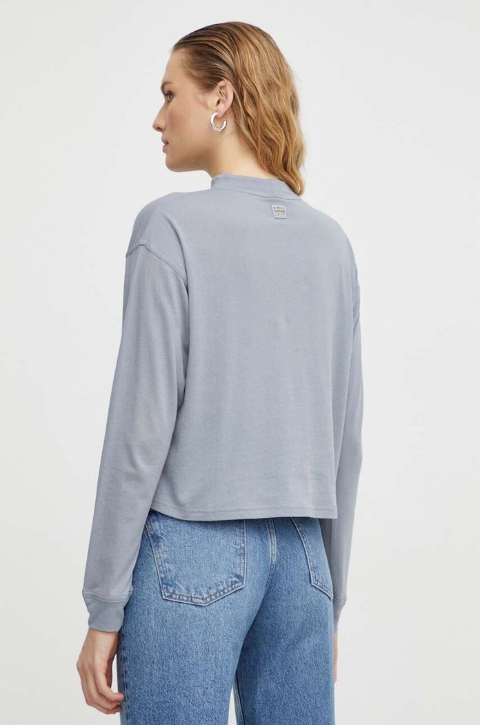 Odzież G-Star longsleeve bawełniany D23868.C954 szary