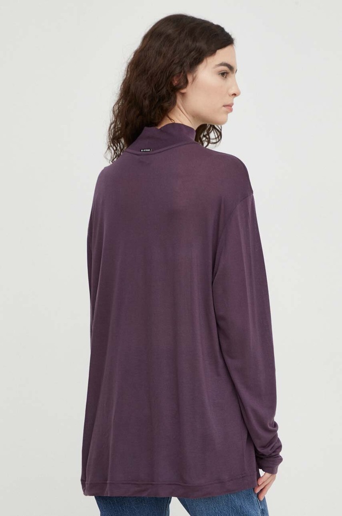 Odzież G-Star longsleeve D24004.9297 fioletowy