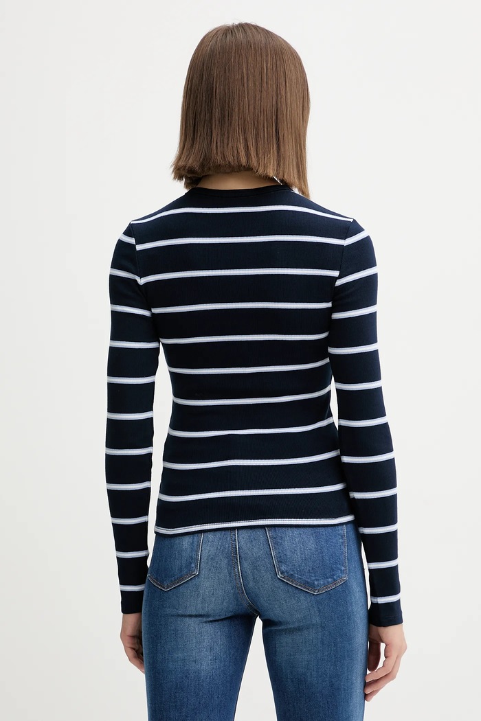 Îmbrăcăminte Tommy Jeans longsleeve DW0DW17387 bleumarin