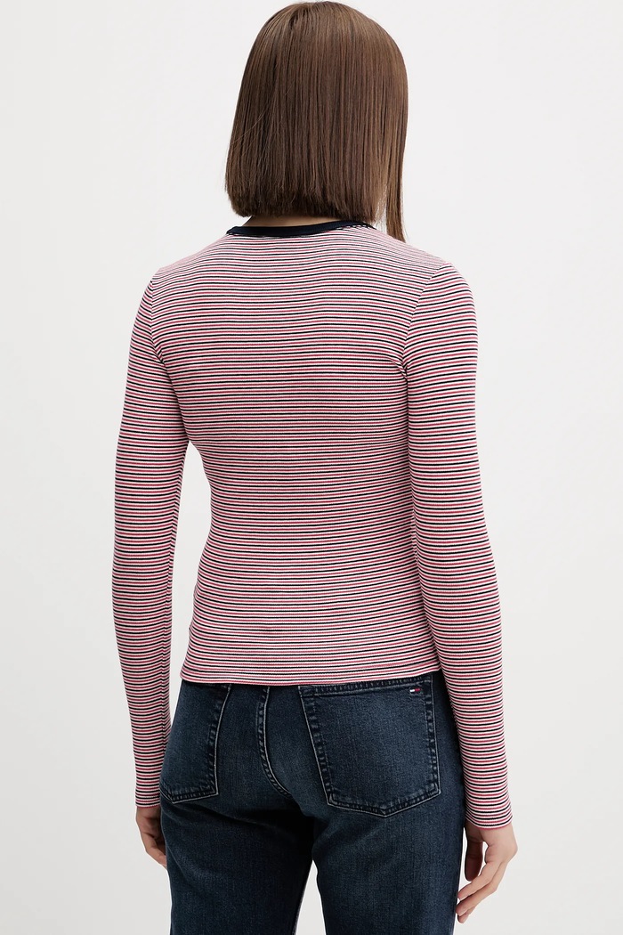 Дрехи Блуза с дълги ръкави Tommy Jeans DW0DW17387 тъмносин