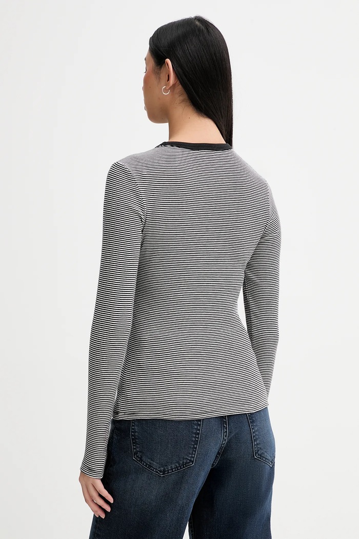 Oblečenie Tričko s dlhým rukávom Tommy Jeans DW0DW17387 čierna