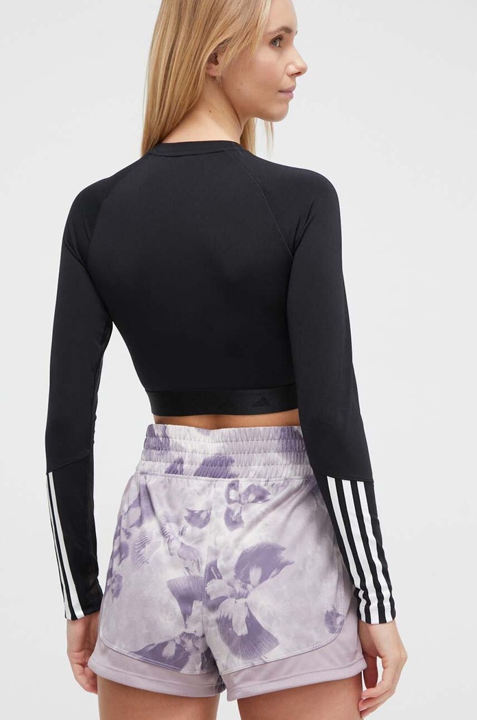 Odjeća Majica dugih rukava za trening adidas Performance Hyperglam IN6773 crna
