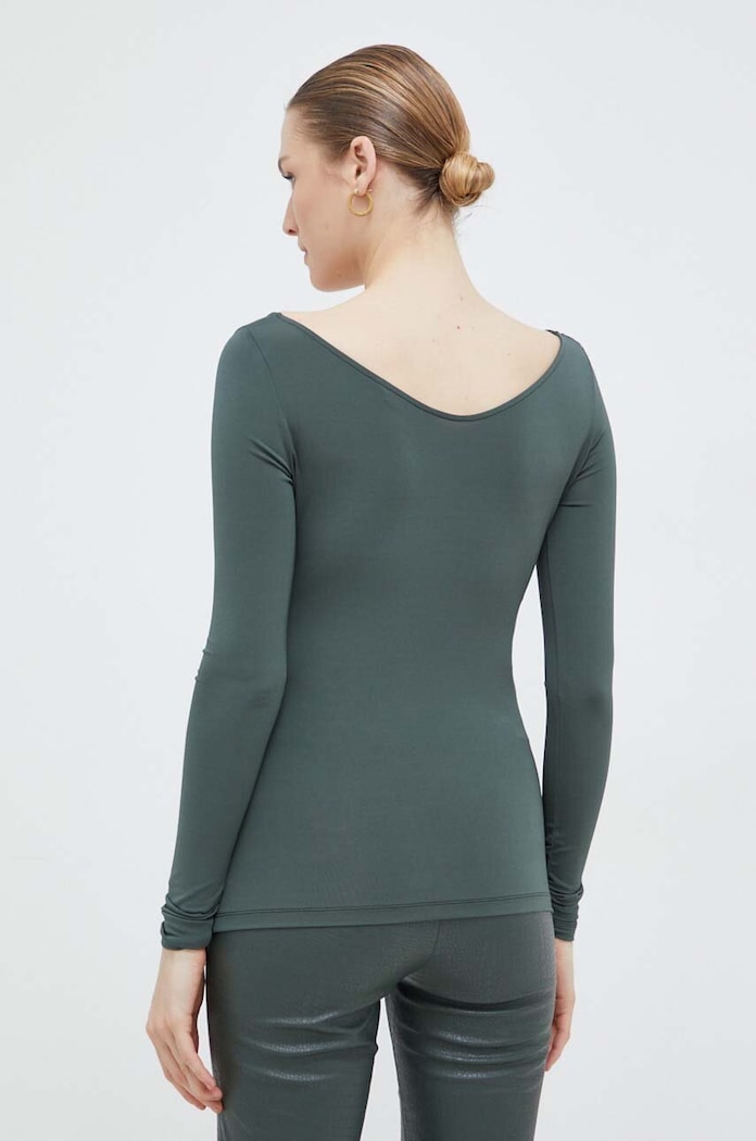 Oblečení Tričko s dlouhým rukávem Max Mara Leisure 2416941027600 zelená