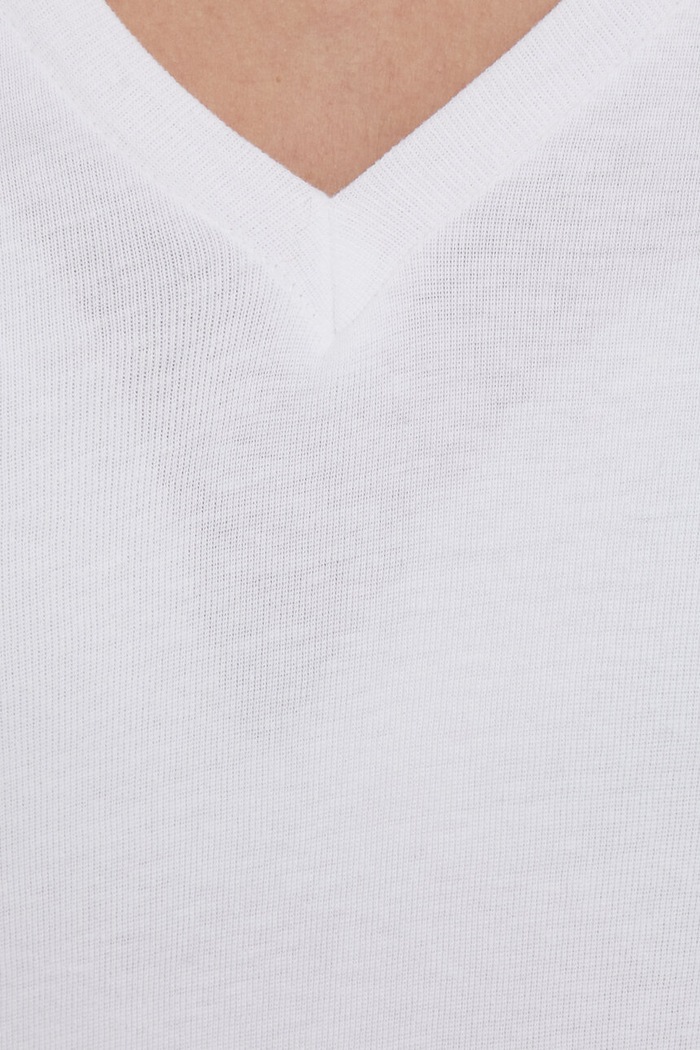 United Colors of Benetton longsleeve bawełniany biały 3GA2E4245