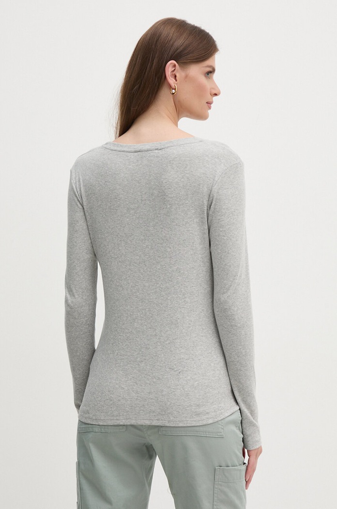 Odzież United Colors of Benetton Longsleeve bawełniany 3GA2E4245 szary