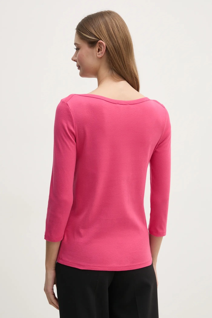 Odjeća Pamučna majica dugih rukava United Colors of Benetton 3GA2E16A1 roza