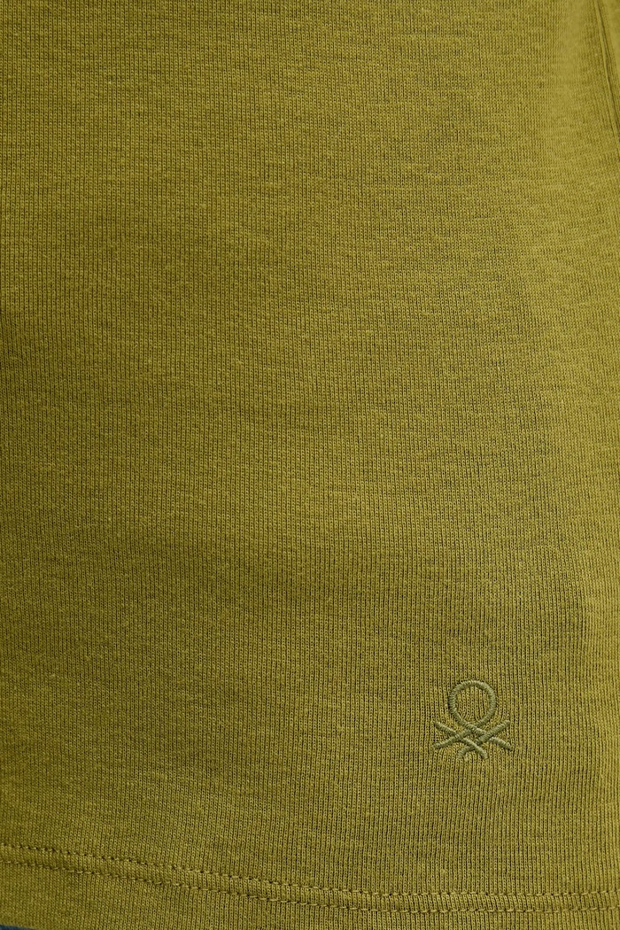 Βαμβακερή μπλούζα με μακριά μανίκια United Colors of Benetton 3GA2E16A1