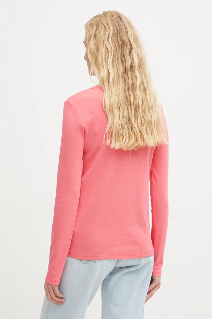 Oblečení Bavlněné tričko s dlouhým rukávem United Colors of Benetton 3GA2E16F9 růžová