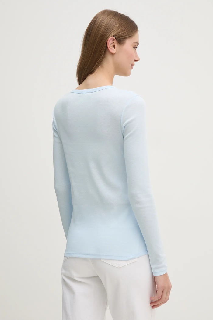Odzież United Colors of Benetton longsleeve bawełniany 3GA2E16F9 niebieski